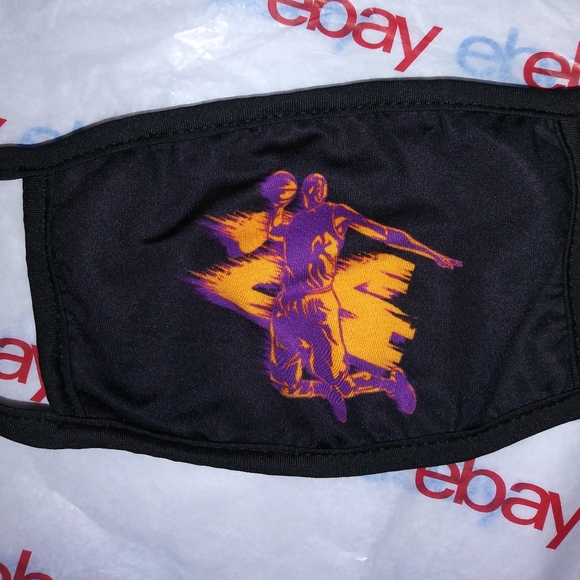 CLOTH Kobe BRYANT Jump LOGO Face Mask Facemask - Picture 2 of 7